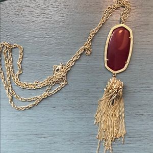Kendra Scott Rayne necklace (maroon)